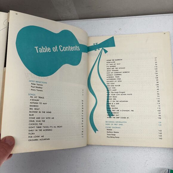 Vintage The Peter Paul and Mary Song Book Sheet Music Warner Bros 1965 - Picture 7 of 8